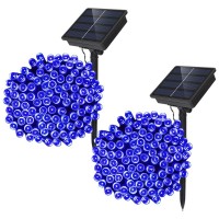 Dolucky Solar Christmas Lights, 8 Modes Solar Powered String Lights, 72Ft 200Led Waterproof White Solar Christmas Light Outdoor Outdoor For Fence Balcony Home Trees Holiday Party Decor (White, 2Pack)