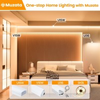 Muzata 15Pack 3.3Ft/1M Led Channel System With Milky White Cover Lens,Silver Aluminum Extrusion Profile Housing Track For Strip Tape Light With U Shape U1Sw Ww 1M, Lu1