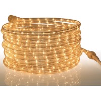 Tupkee Rope Light Warm Clear - 24 Feet (7.3 M), For Indoor And Outdoor Use - 10Mm Diameter - 288 Clear Incandescent Long Life Bulbs Decorative Rope Tube Lights