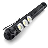 Police Security 3Aaa Trifecta Flashlight Penlight Small And Portable 200 Lumens Water Resistant Magnetic Base