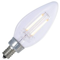 Bulbrite Led Filament B11 Dimmable Candelabra Screw Base (E12) Edison Light Bulb, 40 Watt Equivalent, 2700K