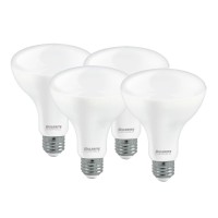 Bulbrite Led Br30 Dimmable Medium Screw Base (E26) Light Bulb 65 Watt Equivalent 4000K, Frost 4-Pack