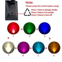 Solar Lights Outdoor Colored Waterproof 7 Led Color Changing Solar Spot Lights Landscape Spotlight For Yard Garden Patio Lawn 2 Pics