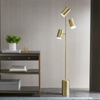 pThe Urban Habitat Alta Floor Lamp provides a unique and stylish addition to your space This metal pendant features a gold finish creating a striking look This floor lamp adds an eyecatching look to your dcor Three Type A lightbulbs is needed p