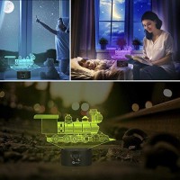 Train 3D Illusion Lamp, 7 Color Changing Touch Control Led Night Light, Kid Bedroom Decor For Boys Or Girl, Cool Home Decoration