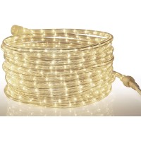 Tupkee Led Rope Light Warm-White - 24 Feet (7.3 M), For Indoor And Outdoor Use - 10Mm Diameter - 144 Led Long Life Bulbs Decorative Rope Tube Lights