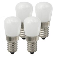 Ctkcom 2W Led Refrigerator Bulb,European E14 Led Bulbs(4 Pack)- E14 Base 15W Equivalent Daylight White 6000K 110V Lamp For Freezer Lighting,Home Lighting