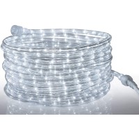 Tupkee Led Rope Light Cool-White - 24 Feet (7.3 M), For Indoor And Outdoor Use - 10Mm Diameter - 144 Led Long Life Bulbs Decorative Rope Tube Lights