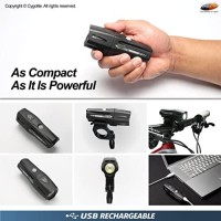 Cygolite Metro Plus- 650 Lumen Bike Light- 4 Night & 3 Daytime Modes- Compact & Durable - Ip67 Waterproof- Secured Hard Mount- Usb Rechargeable Headlight- For Road, Mountain, Commuter Bicycles , Black