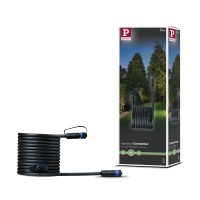 Paulmann 93927 Outdoor Plug & Shine Cable Ip68 5M 1 In-2 Out 2X1,5Mm Black Plastic