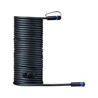 Paulmann 1In-2Out 93928 Outdoor Plug & Shine Cable Ip68 10M 1 In-2 Out 2X1,5Mm Black Plastic, 1000 X 1.5 X 1.5 Cm