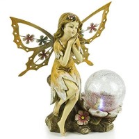 Dawhud Direct Butterfly Wing Fair Angel Solar Light For Home And Outdoor Decor, Fairy Angel Solar Powered Flickering Led Garden Light Backyard Angel Fairy Decoration