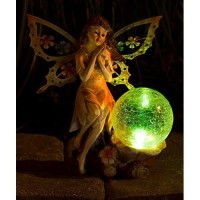 Dawhud Direct Butterfly Wing Fair Angel Solar Light For Home And Outdoor Decor, Fairy Angel Solar Powered Flickering Led Garden Light Backyard Angel Fairy Decoration