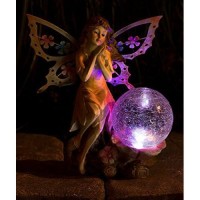 Dawhud Direct Butterfly Wing Fair Angel Solar Light For Home And Outdoor Decor, Fairy Angel Solar Powered Flickering Led Garden Light Backyard Angel Fairy Decoration