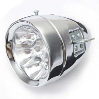 Vintage Retro Bicycle Bike Front Light Lamp 7 Led Fixie Headlight With Bracket