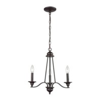 Farmington 3-Light Chandelier In In Oil Rubbed Bronze