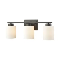 Summit Place 3-Light For The Bath In Oil Rubbed Bronze With Opal White Glass