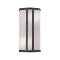 Bella 2-Light Wall Sconce In Oil Rubbed Bronze With White Glass Diffuser