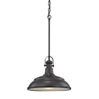 Blakesley 1-Light Pendant In Oil Rubbed Bronze With Frosted Glass