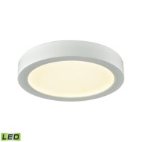 Titan 1-Light 6-Inch Led Flush Mount In White With A White Acrylic Diffuser