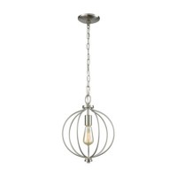 Williamsport 1-Light Pendant In Brushed Nickel