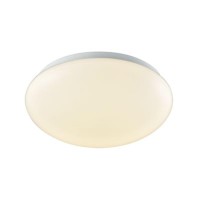 Kalona 1-Light 10-Inch Led Flush Mount In White With A White Acrylic Diffuser