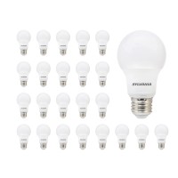 Sylvania Led A19 Light Bulb, 60W Equivalent, Efficient 8.5W, 10 Year, 2700K, 800 Lumens, Frosted, Soft White - 24 Pack (74765), Packaging May Vary.