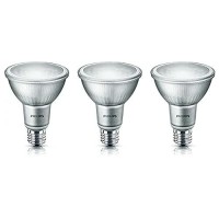 Philips Led Classic Glass Dimmable Par16 40-Degree Spot Light Bulb: 400-Lumen, 3000-Kelvin, 5.5-Watt (50-Watt Equivalent), E26 Medium Screw Base, Bright White, 4-Pack