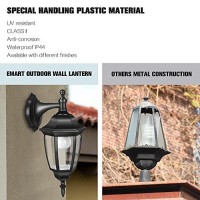 Emart Outdoor Porch Light Led Exterior Wall Light Fixtures, Special Handling Anti-Corrosion Plastic Material, Waterproof Security Lamp For Wall, Garage, Front Porch - 2 Pac