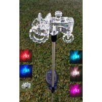 Unido Box Tractor Solar Garden Stake Light Led Color-Changing, Set Of 2