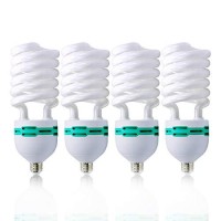 Julius Studio 4 Pack Full Spectrum Light Bulb 85 Watt 6500 Kelvin, Compact Fluorescent Cfl Lighting Bulb For Photo Video Studio, Photography Studio, Jsag329