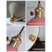 Iyoee Wall Sconce Lamps Lighting Fixture With On Off Switch Yellow Macaron Wall Lamp E26 Edison Copper Lamp Holder With Frosted