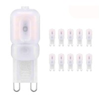 G9 Led Light 10 Pack,G9 Base 3 Watts Warm White 110V Dimmable G9 Frosted Lens Light Lamps, Equivalent To 25W Halogen