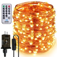 Outlet!Zaecany Led String Lights 99Ft 300 Leds Fairy String Lights With Switch/Timer, Indoor/Outdoor Copper String Lights With Remote, For Birthday, Wedding, Christmas Decor,Plug In/8 Modes Warm White