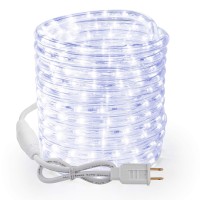 Brizled 18Ft 216 Led Rope Lights, 120V Etl Listed Plugin Rope Lights Connectable Daylight White Indoor Outdoor Rope Lights Flexible Led Tube Lights For Holiday, Garden, Yard, Corridor And Patio Decor