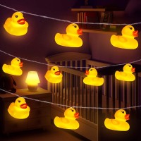 Acelist 10 Led Children'S Room Led String Lights For Holiday Wall Window Tree Decorative Party Yard Garden Kids Bedroom Living Dorm Uses Squeeze Sound Squeaky - Duck