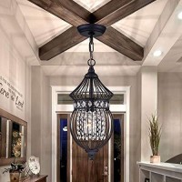 Black Chandeliers Globe Crystal Chandelier Lighting Farmhouse Lighting Fixtures 1 Light 17045