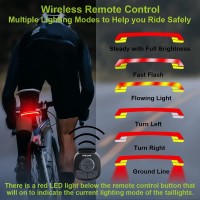 Why you Choose our MEILAN X5 Smart Bike TaillightA smart wireless remote control on bicycle handlebar that you can choose leftright turning emergency flashing dual side ground warning line on the ground to alarm the cars or pedestrians to keep a safety di