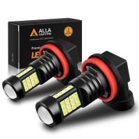 This listing features one pair 2 pieces extremely super bright high power 3030 36SMD H11 white 2000 lumens each bulb is about 1000 lumens total 2000 lumens LED Bulbs with projector lensespecially designed for fog lightor daytime running light DRL or corne