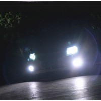 This listing features one pair 2 pieces extremely super bright high power 3030 36SMD H11 white 2000 lumens each bulb is about 1000 lumens total 2000 lumens LED Bulbs with projector lensespecially designed for fog lightor daytime running light DRL or corne