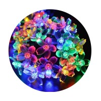 Fullbell Fairy Lights Flower String Lights 33 Feet 100 Led String Lights 8 Modes With Memory Function, Extendable Flower Lights For Bedroom Garden Tree Party Diwali Chrismtas Decorations(Multicolor)