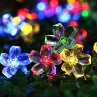 Fullbell Fairy Lights Flower String Lights 33 Feet 100 Led String Lights 8 Modes With Memory Function, Extendable Flower Lights For Bedroom Garden Tree Party Diwali Chrismtas Decorations(Multicolor)