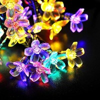 Fullbell Fairy Lights Flower String Lights 33 Feet 100 Led String Lights 8 Modes With Memory Function, Extendable Flower Lights For Bedroom Garden Tree Party Diwali Chrismtas Decorations(Multicolor)