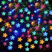 Fullbell Fairy Lights Flower String Lights 33 Feet 100 Led String Lights 8 Modes With Memory Function, Extendable Flower Lights For Bedroom Garden Tree Party Diwali Chrismtas Decorations(Multicolor)