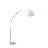 OK Lighting home decor and lighting combines elegant designs and functionality The modern archfloor lamp creates a contemporary and stylish look in any room It features a beautiful linen angleadjustable drum shade and a brushed chrome finished circular ba