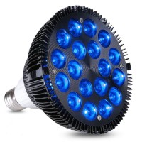 Higrow Led Aquarium Light Blub, Wolezek 36W Led Plant Grow Light Bulb With 18X2W 450-460Nm Blue Leds For Indoor Plants Veg And Aquarium Plants Growing