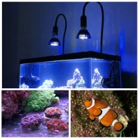 Higrow Led Aquarium Light Blub, Wolezek 36W Led Plant Grow Light Bulb With 18X2W 450-460Nm Blue Leds For Indoor Plants Veg And Aquarium Plants Growing