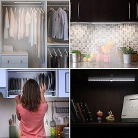 Led Closet Light, Wireless 20-Led Motion Sensor Under Cabinet Lights Battery Operated Night Lighting For Stairs,Wardrobe,Kitchen,Hallway (3 Packs)