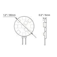 Dream Lighting Led 12Volt G4 Replacement Bulb / Jc10 For Rv Automotive Boat Interior Dome Light Under Cabinet Light-Bi-Pin, Dimmable Pure White Light, Pack Of 6