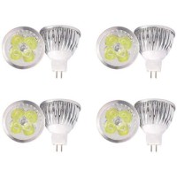 4W Led Mr16 Bulbs 12V 4W Led Spotlight Bulb For Landscape Track Light, Mr16 Gu5.3 Base,12 Volt,4W(35W Equivalent Halogen Replacement),Cool White 6000K,8 Pack